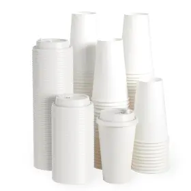 B09373n736 Jolly Party 16oz Paper Coffee Cups 100 Pack Disposable With Lids Hot Cold B