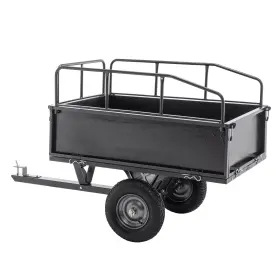 Ghtg66 Jopath Heavy Duty Steel Dump Cart Trailer Tow Behind Hauling And Dumping Wagon Fo