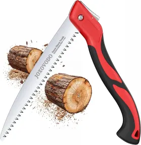 Joxovodo 445039767761 10 Inch Folding Saw Laser-cut Teeth Pruning For Tree Trimming D2 Steel Hand