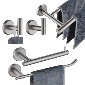 B07rkt26bf Jqk Bath Hardware Towel Bar Accessory Set 5-piece Bathroom Accessories Fixtures