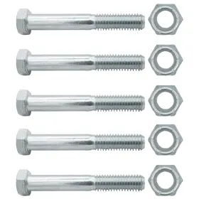 500101 Jrottemo Shear Bolts With Nylock Nuts Compatible Rotary Cutters Grade 5 1/