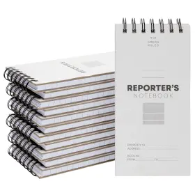 B07k9gdlgh Juvale Reporters Notebook Pack - Top-bound And Steno Pad For Journalism &