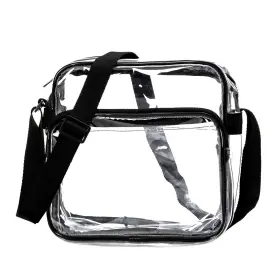 K-cliffs 426967539293 Heavy Duty Clear Tote Deluxe See Through Messenger Work Bag Durable