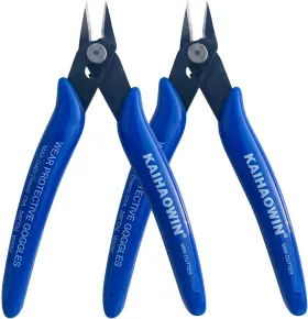 Kh-023 Kaihaowin Micro Wire Cutters With Spring 2 Pack 5 Inch Precision