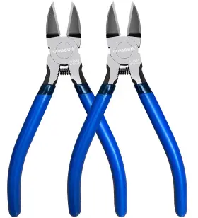Kh004 Kaihaowin Wire Cutters 2 Pack 6.5 Inch Flush Diagonal 6 X2 Pcs Blue
