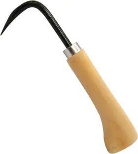 47406 Kakuri Root Hook Japanese Gardening Tool For Loosing Soil Black Silver Brown