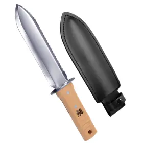 47552 Kakuri Hori Garden Knife With Sheath 12.5 Inch Stainless Steel Blade Professiona