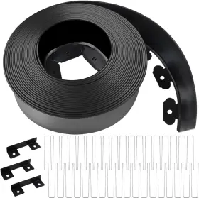 K437 Kalolary Landscape Edging 40ft X 4 Inch Tall Plastic Garden Lawn Bord
