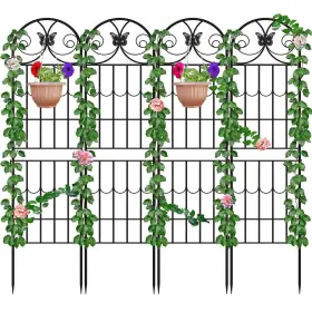 Kalolary-y309 Kalolary 87 Inch H Metal Garden Trellis For Climbing Plants Outdoor 4pcs Garde
