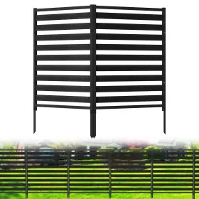 Kaneodot Nx4793-b2 Outdoor Privacy Fence Screen 2 Panels 54.5 Inch H 39.4 W Metal Air Conditio