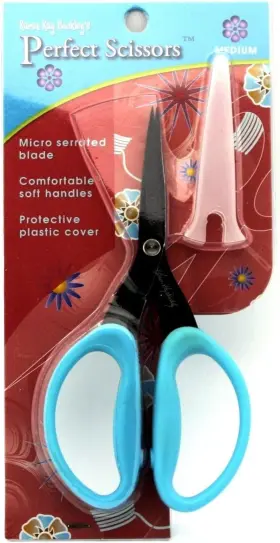 Kkb004 Karen Kay Buckley Buckleys Perfect Scissors Medium 6-inch Mirco Serrated Blades