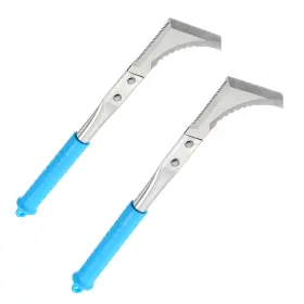 Ju-chi-lian-02 Kasoyo Kosoyo Crack Weeder Weeding Tool Sawtooth Wave Manual Scythe Stainless