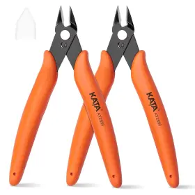 28092 Kata Micro Wire Cutters Pliers Precision Flush Cutter Tool For 2 Pack Orange