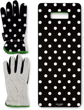Kate Spade New York 825466161535 Garden Kneeler And Gardening Gloves For Picture Dot
