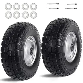 Kavedodu 658370894394 12ftft Flat Free Tires Rubber Solid Tire And Wheel Assemblies For Hand Trucks G