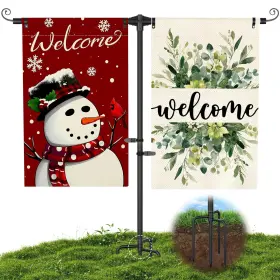 Ll-hyqg-01 Kbloong Garden Flag Stand Heavy Duty 3/4 Inch Thick Powder-coated Aluminum Yard