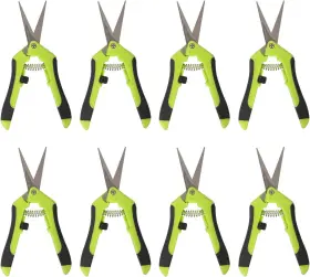 Keileoho 726084722477 8 Pack 6.5 Inch Bud Trimming Scissors Professional Stainless Steel Pruning Snips