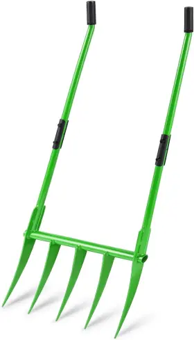 Fx01 Kemetik - 5 All Steel Broad Fork Garden Tool Heavy-duty