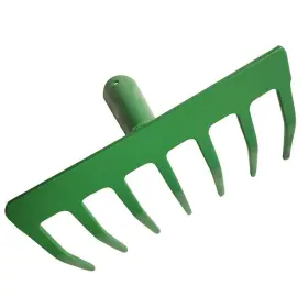 7-tine Kids Helper 743829030710 Steel Head Garden Rake Without Handle Hard