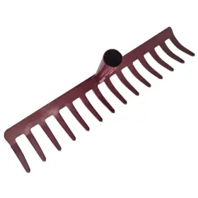 14-tine Kids Helper 791391205845 Garden Heavy Duty Rake Metal Steel Head Only Without Handle Red #2