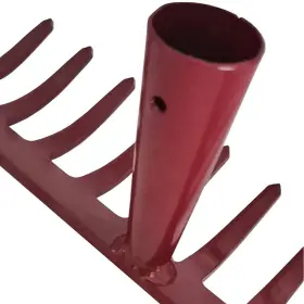 14-tine Kids Helper 791391205845 Garden Heavy Duty Rake Metal Steel Head Only Without Handle Red #3