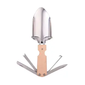 Cd518 Kikkerland Pocket Trowel Multi Tool Beige