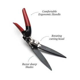 Kings County Tools 763961667391 Grass Trimming Shears 5-1/4 Inch Steel Blades Rotating Han #3
