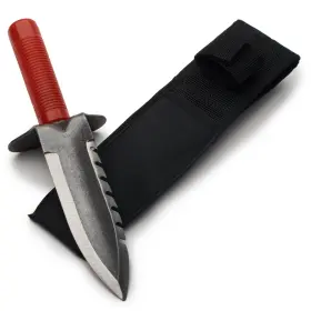 Gw79w05-01x Kings County Tools 12 Inch Gardeners Digging Knife 7 Long Curved Alloy Steel Blade With Serrated Edge