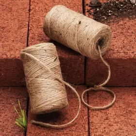 Gw87b01-05 Kings County Tools Garden Jute Twine 155ft Roll Natural For Straight Vegetable Rows