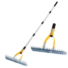 Kk8001 Kldollar Thatch Rake 15 Inch Wide Efficient Dethatcher For Cleaning Dead Grass Combs Turf