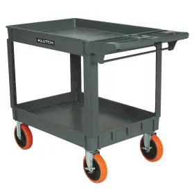 6180090 Klutch 2-shelf All-terrain Utility Cart 700-lb. Capacity 46 Inch L X 24 W