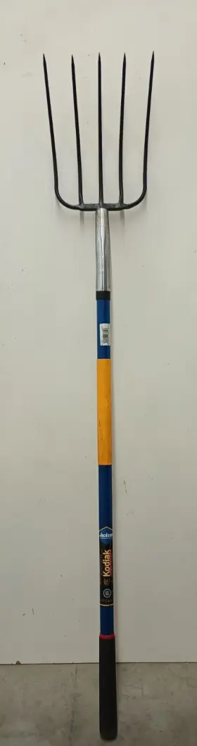 51129400 Kodiak 5 Tine Pitchfork For Gardening With Fiberglass Handle Forged Steel Head #2