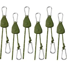 Kovkcovb Kbratchetrope6armygreen Longer 13ft Ratchet Strap Rope Tie Down Rollers 6 Pack Paracord Tarps Ti