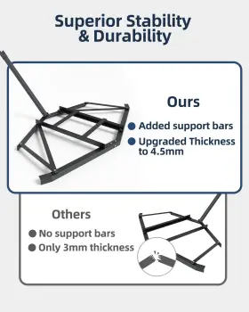 Kybolt 0z3urolv 72 Inch Wide Driveway Drag With 2 Adjustable Bars Heavy Duty Steel Dr