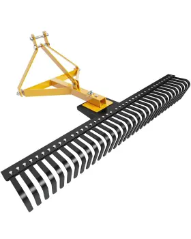 Kybolt 198290874941 Landscape Rake For Tractor With Hard Body 3 Point Lawn Leveling And Gard