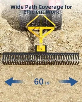 Kybolt 198290876136 Tractor Rake Attached By 3 Points For Beautifying Landscape Leveling Lawn And #2
