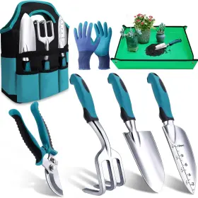 Ky-0308 Kynup 7-piece Garden Tool Set Rust-proof Stainless Steel Gardening Tools