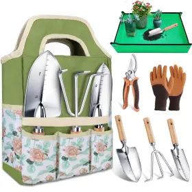 Kyp0350815 Kynup Garden Tools 7 Piece Gardening Gift For Women Tool Green