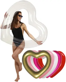 In0056 LÔ Teli The Original Heart Pool Floats For Adults By Loteli Thicker And Stronger &