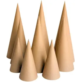 B0ffsc5hcb Laiamer 9 Pcs Paper Mache Cones Open Bottom - 13.8 Inch 10 5.9 Extra Thick