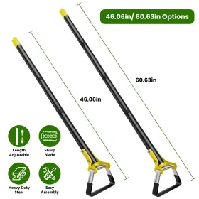Lakeforest 717971904618 40/60 Inch Adjustable Garden Hoe Tool Scuffle Hula Hoes For Weeding Gardening