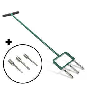 L-aer-frk-hs1 Landzie Hollow Spike Tine Lawn Aerator Set 42 Inch Usa