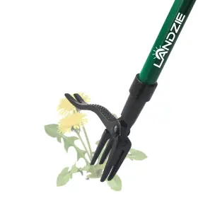 L-wdr-sup-1 Landzie Weeder Weed Puller Tool 44 Inch Steel Stand Up With Long Handle
