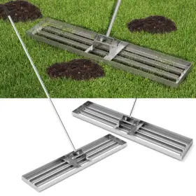 Lawn Leveling Rake 197867729226 46 X 10 Inch Heavy Duty Level Tool For Soil-silver - Col