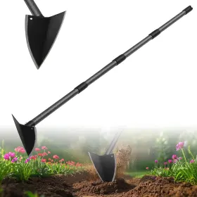 Lcokeiy 744759293107 Hoe Garden Tool Triangle Gardening With Sharp Blade For Digging Weeding Cutt