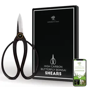Leaves And Soul 850042809020 Professional Bonsai Butterfly Scissors Pruning Shears For Trimming Plants