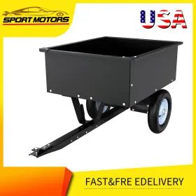 Beysh1xgab Ledkingdomus Tow-behind Dump Cart With 350lb Capacity For Lawn And Garden Heavy