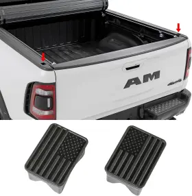 Gqg102bt Leerly Bed Rail Stake Pocket Covers For Dodge Ram 1500 2019 2020 2021 2022 2023 2024 20