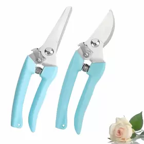 Leize 709345411204 Flower Scissors Set 2 Pack Premium Thickened Stainless Steel Floral Shears