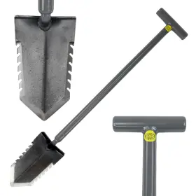 Wwmfg-32-ser-d Lesche T-handle 31 Inch Heavy Duty Metal Detecting Shovel With Double Serrated Blade